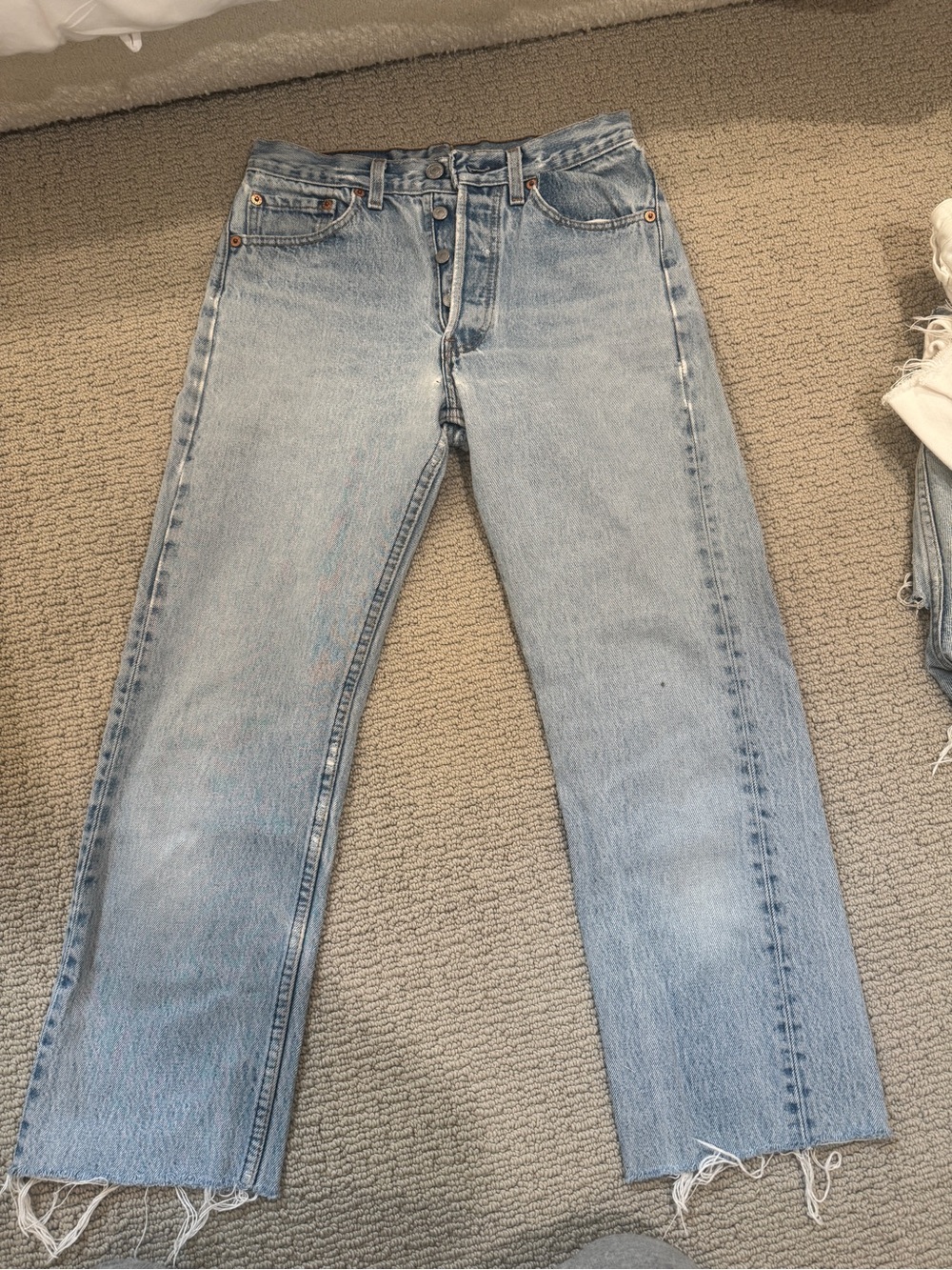 Vintage Levi's Light Blue Straight Leg Women's Jeans